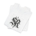 SR Monogram T-Shirt — Ornate Gothic Initials Tee